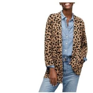 J.Crew Leopard Sophie Sweater Blazer